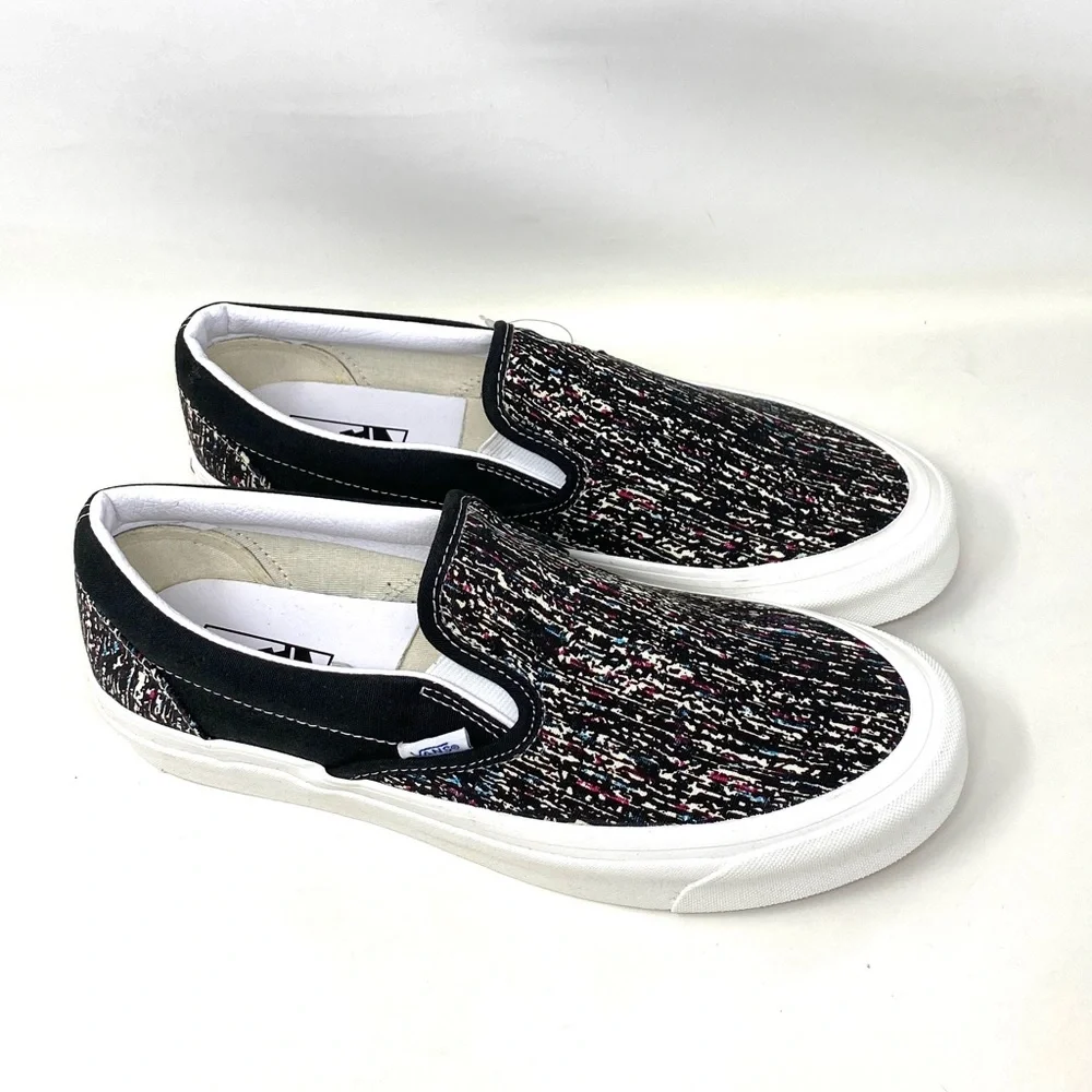💖MEGA SALE💖VANS CLASSIC SLIP-ON 9 Canvas Black Men’s Sneakers VN0A3JEX9IE - Picture 2 of 11